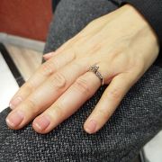 ΔΑΧΤΥΛΙΔΙ ΓΑΜΟΥ ΜΟΝΟΠΕΤΡΟ ΑΠΟ ΠΛΑΤΙΝΑ ΜΕ  ΔΙΑΜΑΝΤΙ 0.31ct  PD7272
